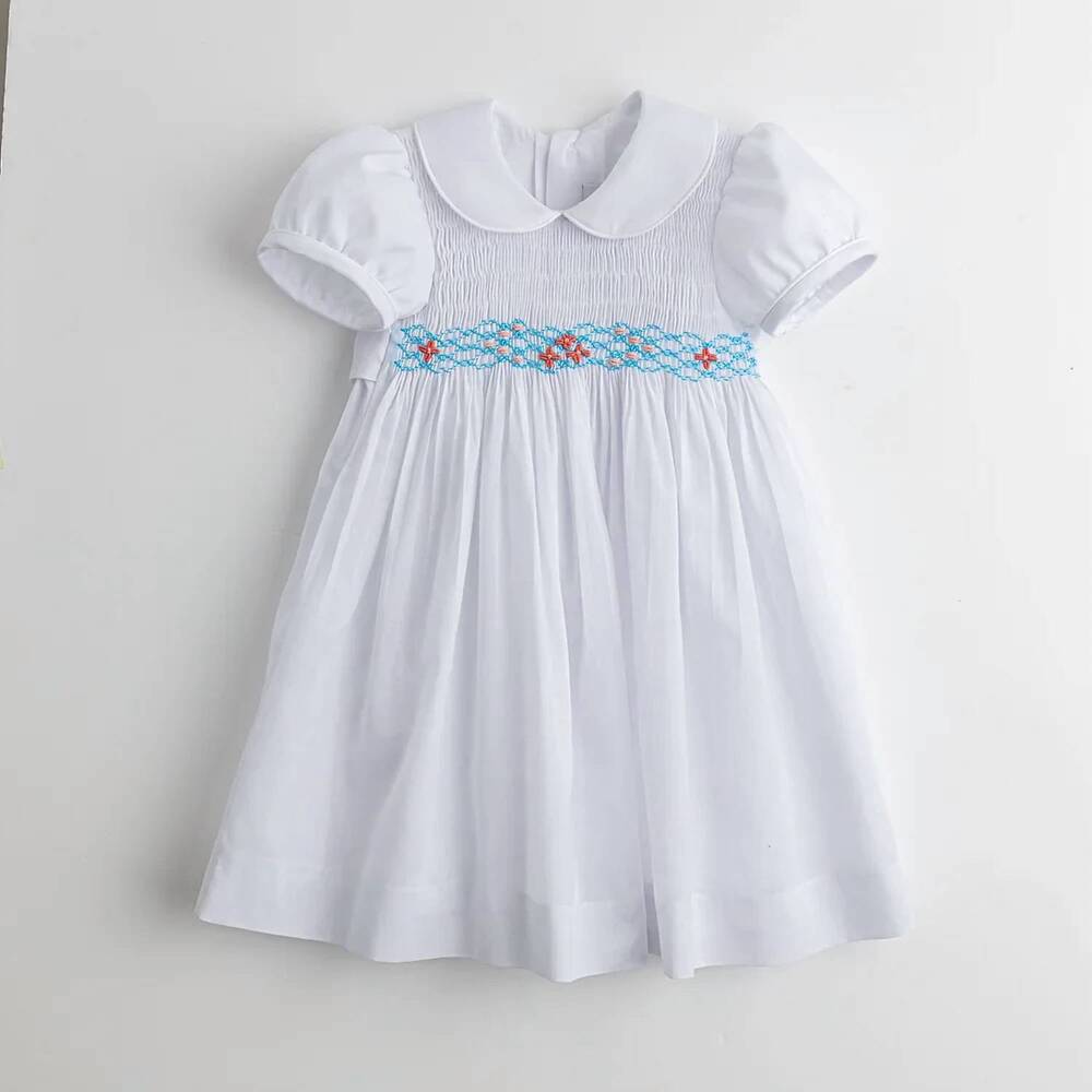 NEW BELAN.J girl's odette dress in white